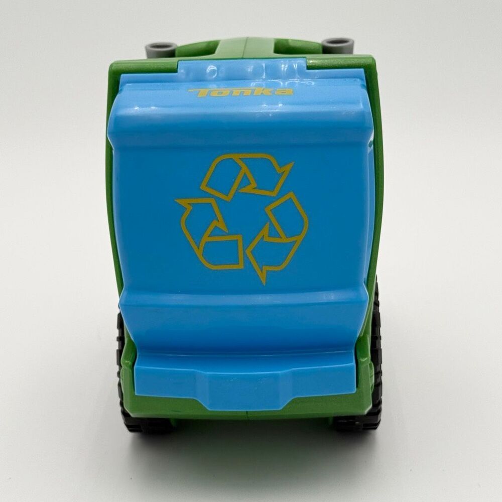 Hasbro Tonka Chuck & Friends "Rowdy the Garbage Truck 2009 10” Green Plastic Tra - Picture 4 of 12